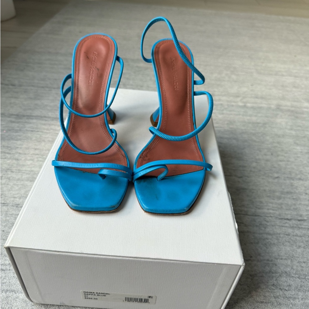 Blue Strappy Sandals